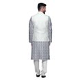 thumbnail image 3 of Atasi Ensemble Kurta Pyjama Ethnique Classique à Manches Longues Imprimé pour Hommes Tenue Décontractée, 3 of 5