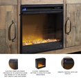thumbnail image 4 of Ashley Furniture Electric LED Glass Stone Fireplace Insert in Black, 4 of 6