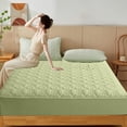 thumbnail image 4 of XYAIYT Premium Waterproof Fitted Bed Sheet Soft,Breathable Washed Cotton Mattress Protector,Machine Washable,Anti Slip,Perfect for Home,Hotel,Dorm All Season Relaxed(Mint Green,Medium), 4 of 7