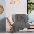 thumbnail image 4 of Unique Bargains Cotton Blanket Decorative Cable Knitted Throw Soft Knit Blankets, 4 of 10