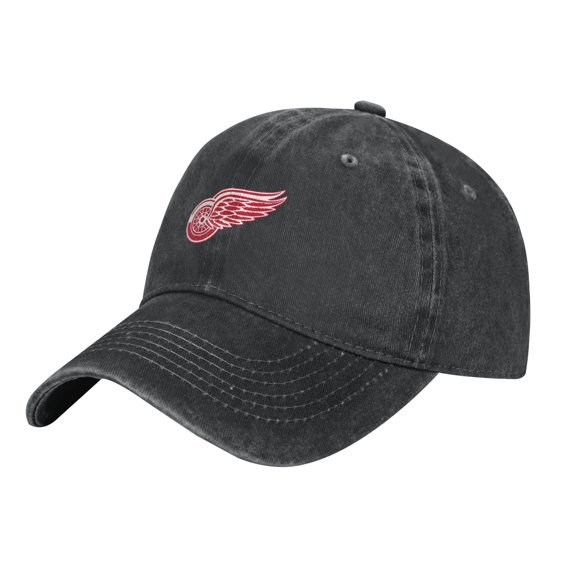 Detroit Red Wings Chapeau Cowboy Casquette Ajustable en Denim Casquette Baseball Camionneur Casquette Chapeau pour Femmes Hommes