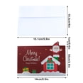 thumbnail image 3 of Christmas Cards with Envelopes Christmas Greeting Cards with Envelopes and Stickers 10 Pack Glitter Christmas Cards with Envelopes Christmas Greeting Cards Father Christmas Snowman, 3 of 6