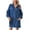 Dark Blue, variant on Women Denim Shirt Dresses, Long Sleeve Short Jean Dress Button Casual Tunic Mini Dress with Pockets Strapless Mini Dress Dark Blue L