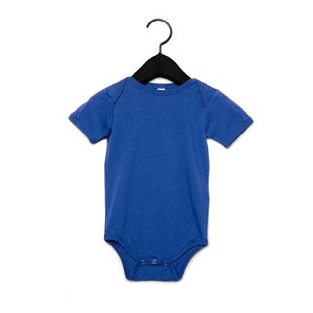 Bella Canvas Cache-Couche en Jersey pour Bébé, 12-18, True Royal