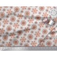 thumbnail image 3 of Soimoi Poly Georgette Fabric Snow Flakes Floral Fabric Prints By Yard 52 Inch Wide, 3 of 5