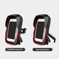 thumbnail image 4 of AMERTEER Étui de Support de Téléphone pour Vélo Étanche Rotation à 360 Degrés Support de Téléphone Mobile Anti-Vibration Support de Téléphone Cellulaire Rétroviseur Nouveau Guidon Rouge, 4 of 9