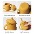 thumbnail image 2 of Tasse à Paille en Silicone Tasse d'Apprentissage Antichute Résistante aux Hautes Températures Tasse pour Enfants, 2 of 3