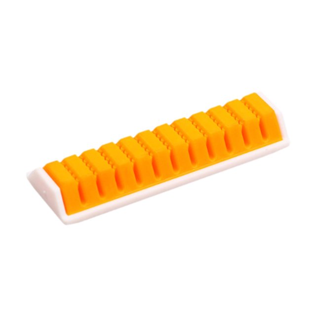 DYNWAVECA 11 Slots Silicone Fishing Lure Box Fishing Tackle Storage Case Container Storage Box Fishing Fly Hooks Organizer Lightweight Orange