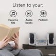 thumbnail image 4 of Magnavox MM435M2-SL 3-Piece Compact CD Shelf System with Digital FM Stereo Radio, Bluetooth Wireless Technology, and Remote Control in Silver | LCD D, 4 of 8