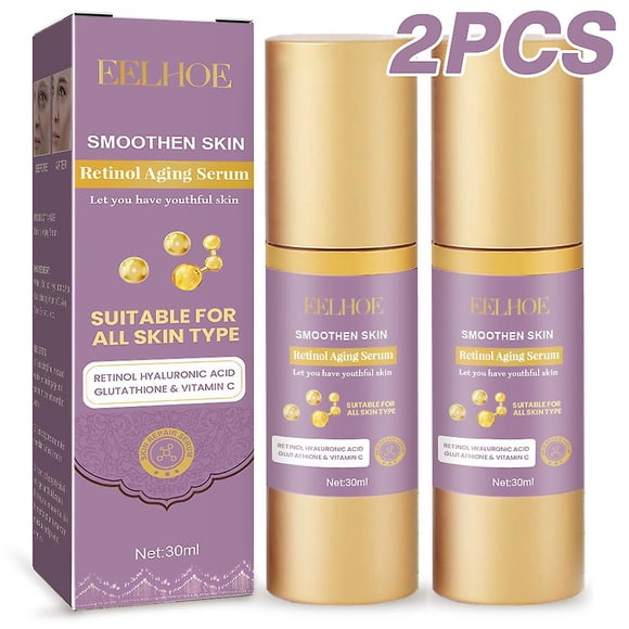 1/2pcs Retinol Face Serum With Vitamin C + Hyaluronic Acid For Anti-wrinkle & Anti Aging