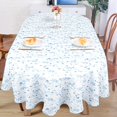 thumbnail image 3 of Modern Oval Tablecloth for Oval Table Waterproof Table Cloths for Dining Room Indoor Outdoor Home Decorative Table Cloth-60x102in, 3 of 5