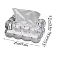 thumbnail image 3 of Openpig Tissue Box White Minimalist Design for Home Décor, Fireplace, Bedroom, Kitchen, Living Room, Centerpieces, 3 of 6
