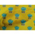 thumbnail image 4 of oneOone Cotton Poplin Fabric Leaves & Lotus Block Decor Fabric Printed BTY 56 Inch Wide, 4 of 4