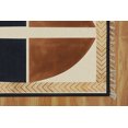 thumbnail image 4 of Casavani Hand Block Printed Cotton Dhurrie Blue Kitchen Area Mat Square Outdoor Rug Home Decor Kilim 12x12 feet, 4 of 6