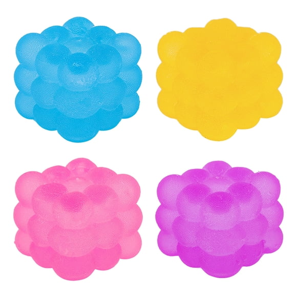 Squishy Stress Cube Fidget Toys for Adults - Set of 4 Nice Sensory Toys Stress Balls for Office & Party Favors Squeeze Toys for Anxiety
