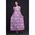 thumbnail image 3 of Bimba Robe Longue Maxi de Soirée pour Femmes en Rayonne à Imprimé Floral, Dos Nu, à Bretelles Spaghetti - Medium, 3 of 4