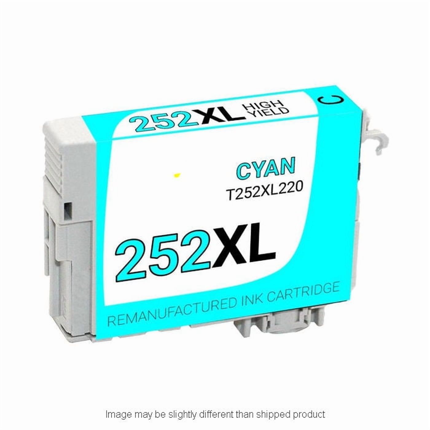 REPL EPSON T252TG220-S Encre CYAN à Rendement Élevé, COMPATIBLE, Rendement de 1 100