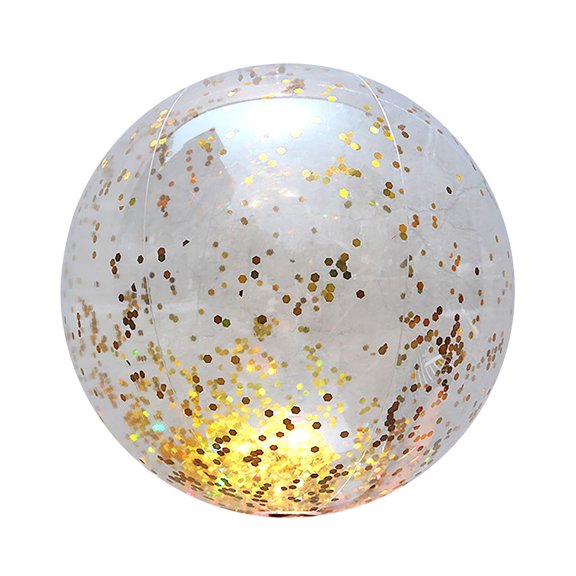 RuiJiao Jouet Gonflable Transparent à Paillettes pour Plage Piscine Fête