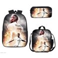 thumbnail image 1 of Soccer Star Printed Backpack Three-piece Set, Youth School Bag, Student Backpack-SinKeeU, 1 of 4