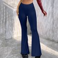 thumbnail image 1 of LSLJS Women's Boho Hippie High Waist Wide Leg Long Flared Bell Bottom Pants, 1 of 6