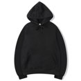 thumbnail image 1 of MAWCLOS Ladies Sweatshirt Pocket Hoodies Solid Color Hooded Tops Casual Fall Drawstring Pullover Black XL, 1 of 6