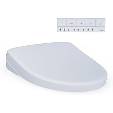TOTO SW4736AT40#01 WASHLET+ Bidet Électronique Siège de Toilette Intelligent, Allongé, Coton Blanc