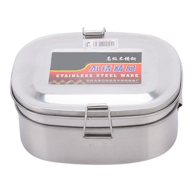 Abbracc Boîte à Lunch en Acier Inoxydable Conteneur Alimentaire Double Couche m