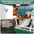 thumbnail image 3 of Chicken Nesting Box, 6 Compartment Metal Chicken Nesting Boxes for Chicken Coop, Easy Egg Collection, Easy Cleaning, Chicken Laying Boxes with Bracket Legs for Hens, Green, 3 of 7