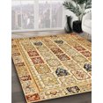 thumbnail image 2 of Ahgly Company Tapis d'Intérieur Carrés Abstraits Rouges Abstraits pour Aire, 8 Pieds Carré, 2 of 6