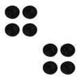 thumbnail image 4 of Maytalsory 4 Pcs Napperons Durables pour Table à Dîner Entretien Facile et Résistants à la Chaleur Noir 2Ensemble, 4 of 6