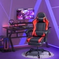 thumbnail image 2 of Achilles Hero Elite Pro Gaming Chair, Computer Chair with Footrest and Lumbar Support, Height Adjustable Gaming Chair with 360°-Swivel Seat and Headrest,  Red, 2 of 6