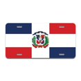thumbnail image 1 of SignMission A-LP-03-180 Plaque d'Immatriculation en Aluminium Drapeau Dominicain, 1 of 4