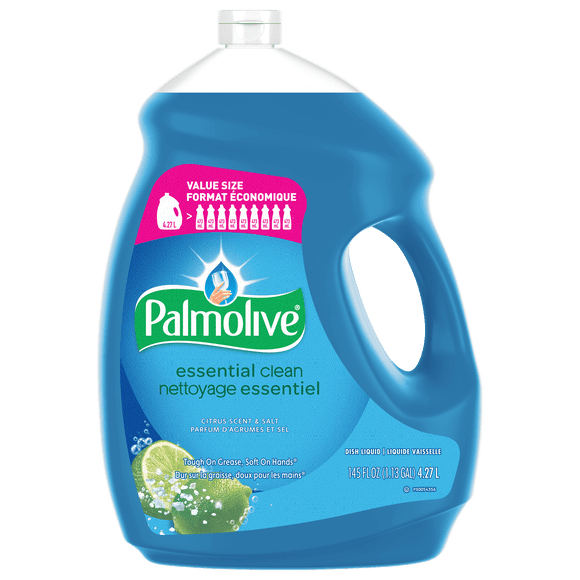 Palmolive Essential Clean Liquid Dish Soap, Citrus Scent + Salt - 145 Fluid Ounce