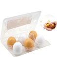 thumbnail image 1 of Bangcool 6PCS Wood Egg Artificial Creative Realistic Kitchen Food Toy Pretend Game Toy, 1 of 10