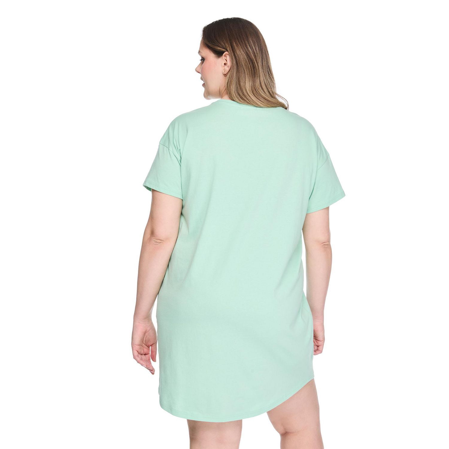Chemise de nuit à encolure ras du cou George Plus pour femmes