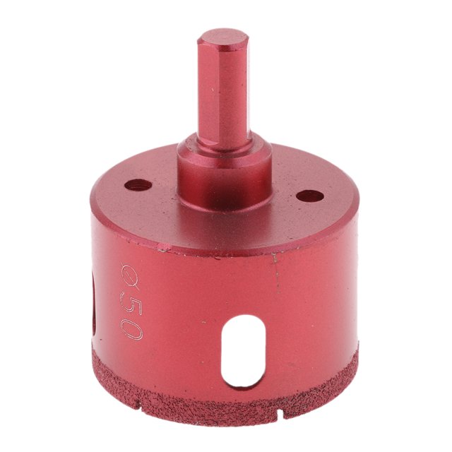 mmirethe 1 piece tool drill bit tile glass ceramic set Red 50mm 5Set