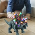 thumbnail image 4 of HILABEE Simulation Electric Dinosaur Toys Action Figure and Sounds for boys Green Green, 4 of 8
