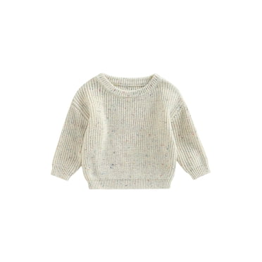 Gupgi Toddler Baby Warm Winter Sweater Boy Girl Knitted Sweatshirt Long Sleeve Loose Knit Tops