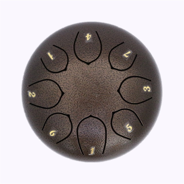 Birdeem 6 Inch 8 Notes Steel Tongue Drum,Premium Adults Music Hand Drum Instrument,Clean Clear Ethereals Sounds