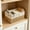 decorative basket with liner Under $5 a4, variant on thefmos Small Woven Storage Basket, Rectangular Decorative Rattan Organizer Bin, Plastic Sundries CosmeticToyContainer for Home Bathroom Bedroom Kitchen Office