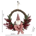 thumbnail image 2 of FABRIC GNOME WREATH, 2 of 5
