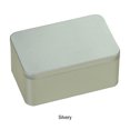 thumbnail image 4 of Decodeary Sturdy And Durable Square Tin Box For Easy Storage Exquisite And Practical Iron Square Tea Box Silver, 4 of 6