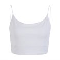 thumbnail image 1 of FOCUSNORM Women Sling Top Solid Color Crop Low Chest Sexy Bodycon Top Clothes, 1 of 5