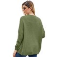thumbnail image 2 of Cardigan Ouvert à Manches Longues en Tricot Épais pour Femmes, 2 of 3