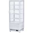 thumbnail image 1 of IdealHouse Commercial Refrigerated Display Case Air-Cooled Beverage & Pastry Fridge with LED Light Adjustable Shelves Upright Glass Door Refrigerator for Cafe Bakery Restaurant, 1 of 6