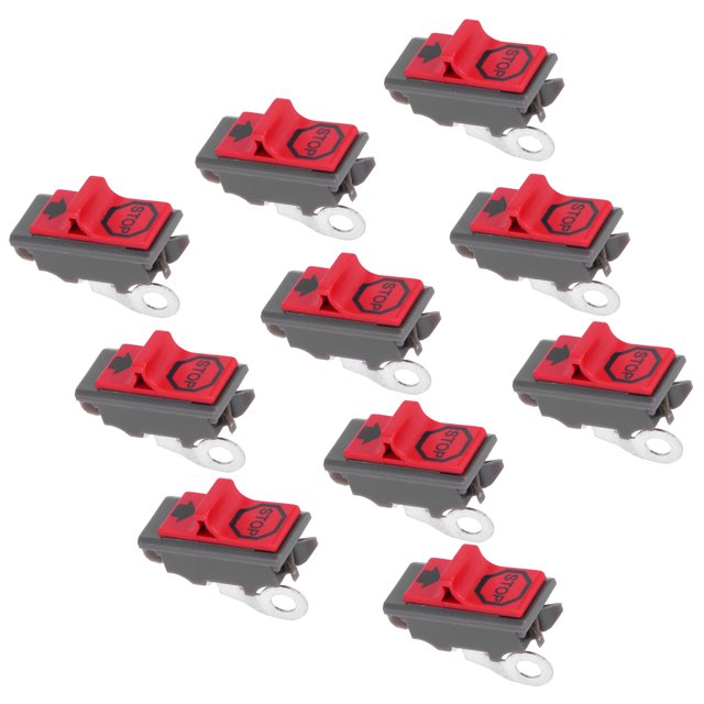 Chainsaw On Off Stop Switch, Plastic Exquisite Craftsmanship On Off Switch Stable Chain Saw Parts 10Pcs For Gardening Pruning For Professional Gardening Tools