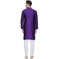 thumbnail image 3 of Kurta Pyjama pour Homme Vêtements Inde Mariage Fête Tenue (Violet, m), 3 of 5