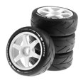 thumbnail image 1 of segolike Pneus de Roue en Caoutchouc 4x de Rechange pour Modèle 1/8 de Buggy Accessoires Bricolage Blanc, 1 of 7
