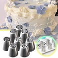 thumbnail image 1 of Stainless Steel Piping Nozzle Set Molding Flower Butter Extrusion Tool Baking Cake Piping Nozzle Set Proof Durable Smooth Piping Artifact Christmas Ceramic Happy Face Stampers Cookie for Baking, 1 of 3