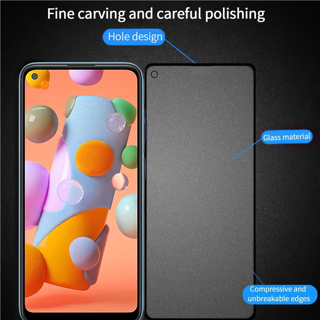 For Samsung A11 Mobile Phone Film HD Full Screen Explosion-proof Tempered Film Tempered Glass on for Samsung Screen Protector Glass 9D Silk Screen Tempered Glass Film